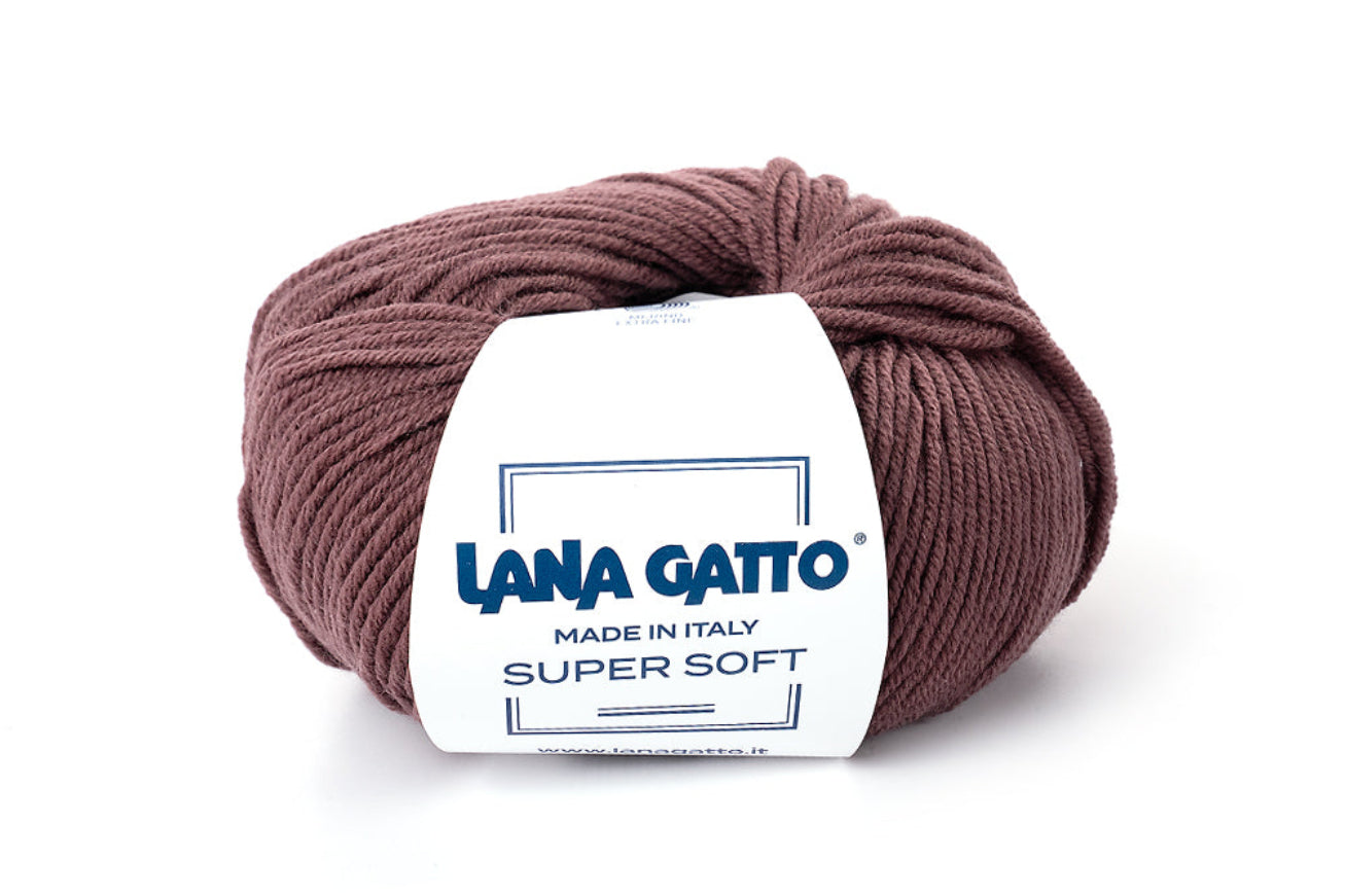 Premium-Strickgarn Lana Gatto Super Soft für Winterpullover, Cardigans, Mützen, Schals und hochwertige Handmade Fashion aus italienischer Merinowolle