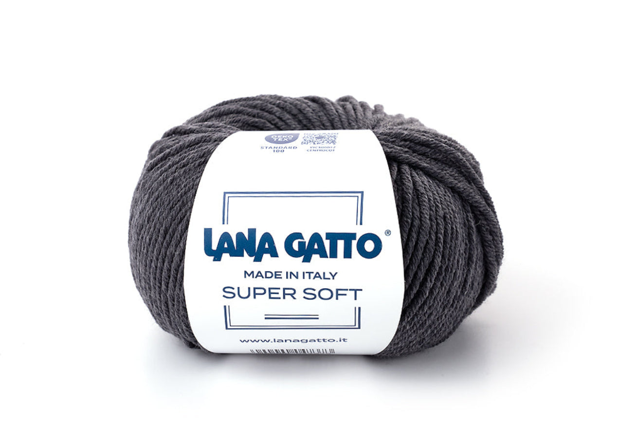 Lana Gatto Super Soft hochwertige Wolle für Wintermode, Freizeitbekleidung, Strickaccessoires und langlebige Handarbeitsprojekte aus Naturfasern