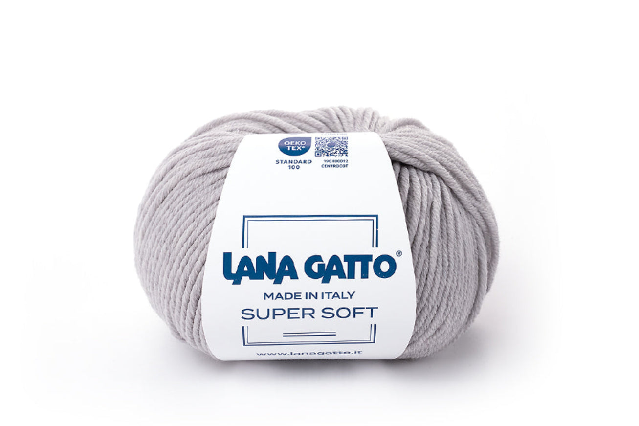 Lana Gatto Super Soft exklusives Strickgarn Made in Italy für Babymode, Kinderkleidung, Babydecken und hochwertige Strick- und Häkelprojekte