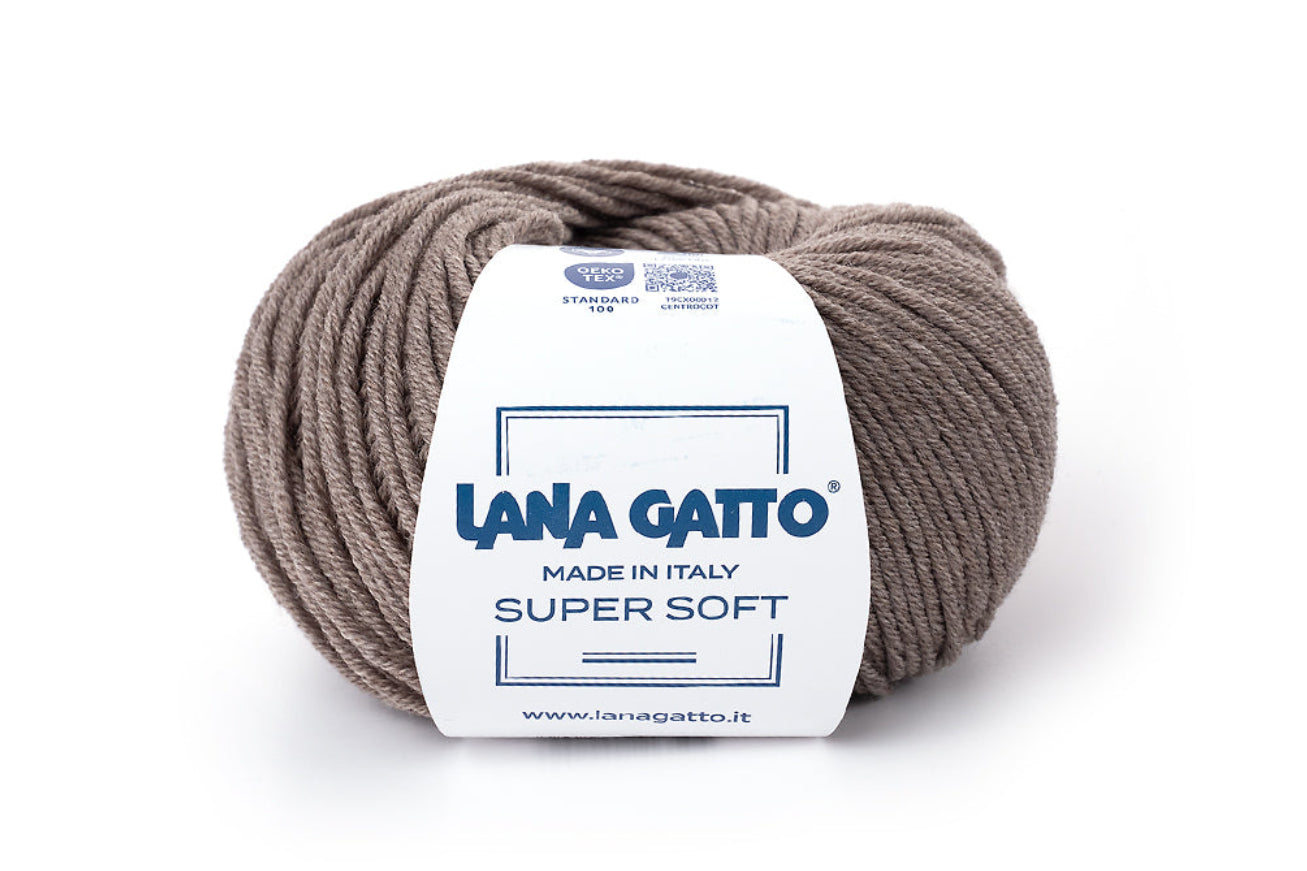 Lana Gatto Super Soft Premium-Strickgarn für Damenbekleidung, Herrenbekleidung, Winterpullover, Schals, Mützen und exklusive Handmade Fashion, Made in Italy
