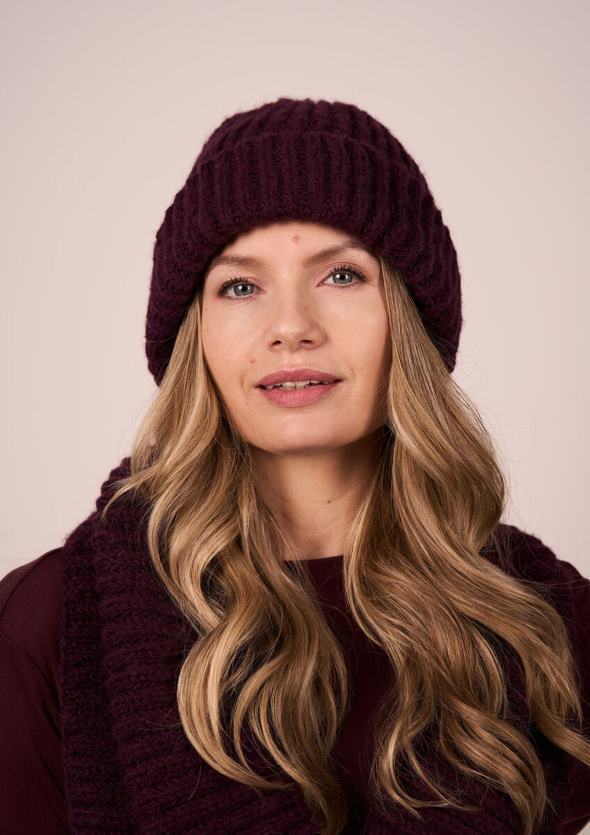 MODE at ROWAN Cassia Damen Strickanleitung für Mütze und Rundschal aus Alpaca Haze und Alpaca Wool