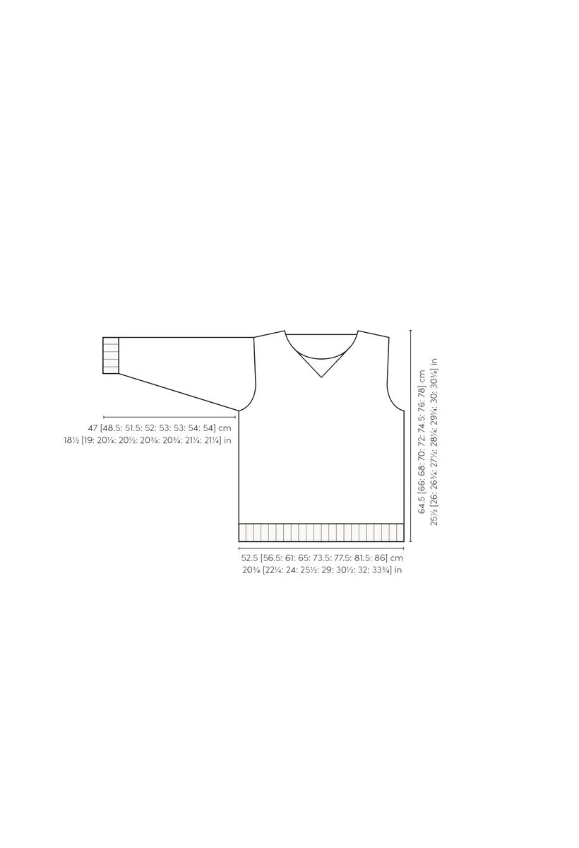 Pentney Strickanleitung für einen klassischen Herrenpullover von MODE at ROWAN aus weicher Alpaka Wolle mit Rundhals oder V-Ausschnitt