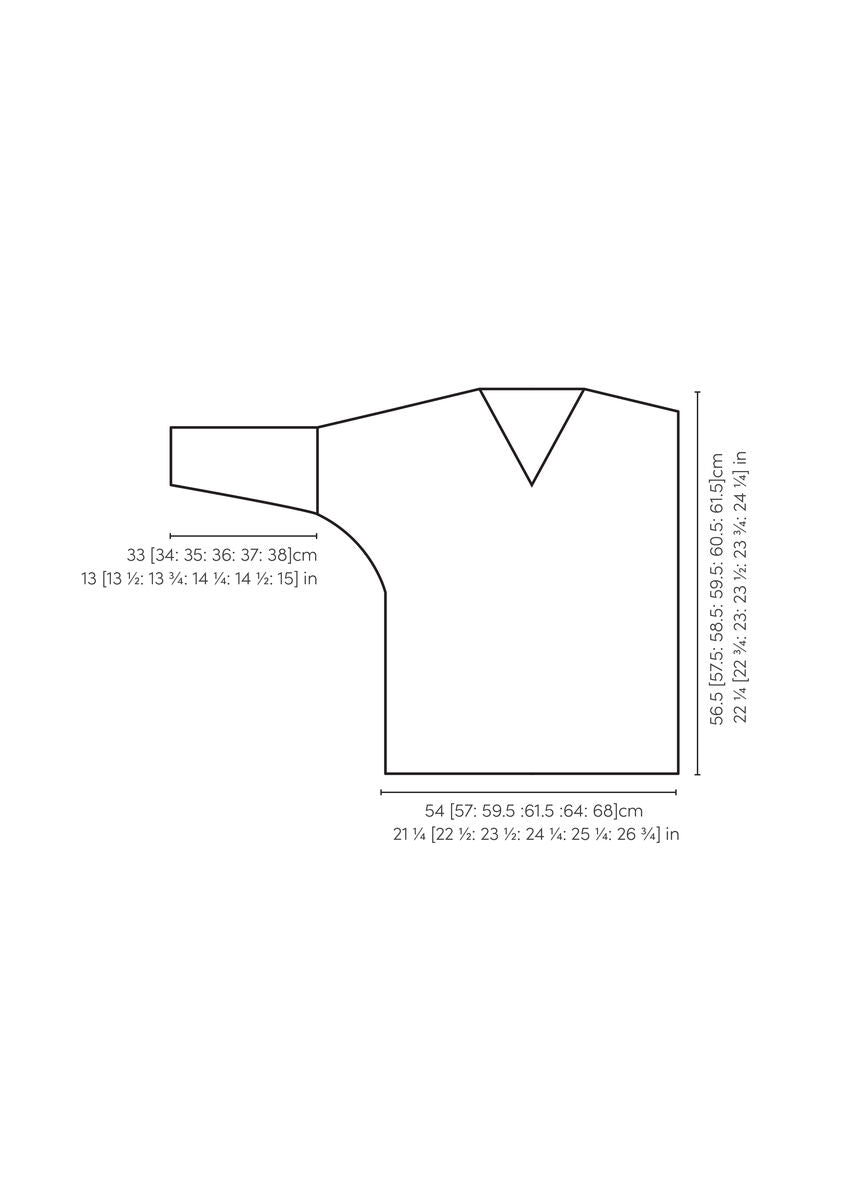 Prairie Damen Strickanleitung von MODE at ROWAN für einen zeitlosen Pullover mit V-Ausschnitt, Rippenmuster und lockerer Passform