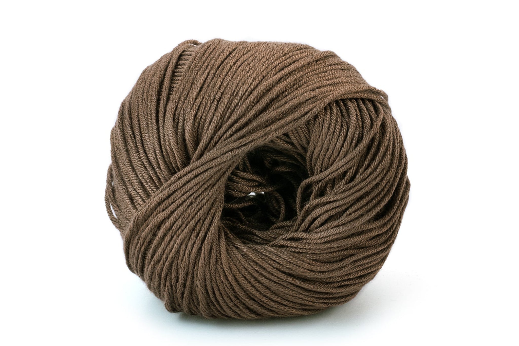 Lana Gatto Sugar glänzendes Viskosegarn aus Zuckerrohr in Braun 8722 – fließender Fall, temperaturausgleichend, perfekt für leichte Sommerpullover und Tücher