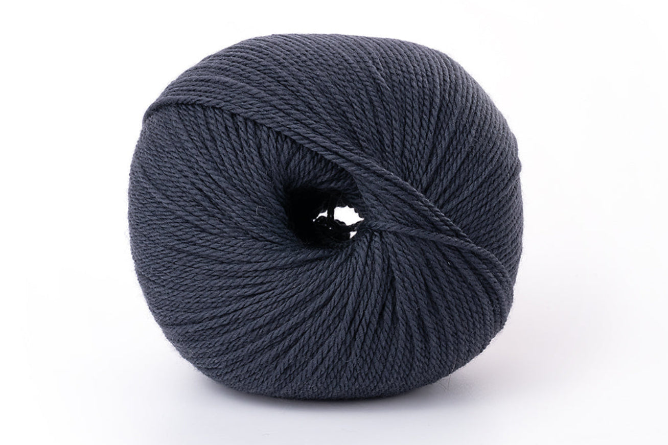 Italienisches Luxusgarn Lana Gatto Vip aus Merinowolle und Kaschmir, Premium-Garn für Stricken und Häkeln von Winterkleidung, Accessoires, Cardigans und hochwertiger Designer-Strickmode, FARBE: Fumo 14351