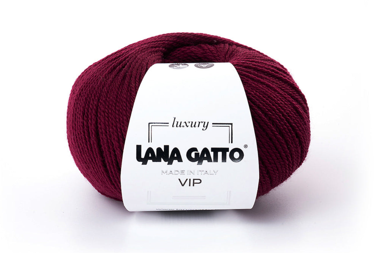 Hochwertiges Garn aus 80% Merinowolle und 20% Kaschmir für luxuriöse Strickmode, FARBE:Bordeaux 1012