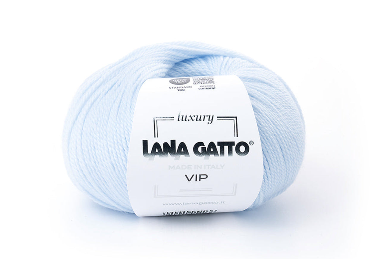 Lana Gatto Vip Kaschmirgarn mit Extrafein-Merinowolle, hochwertiges Wintergarn zum Stricken und Häkeln von Damenmode, Herrenmode, Babykleidung und exklusiven Accessoires aus Naturfasern