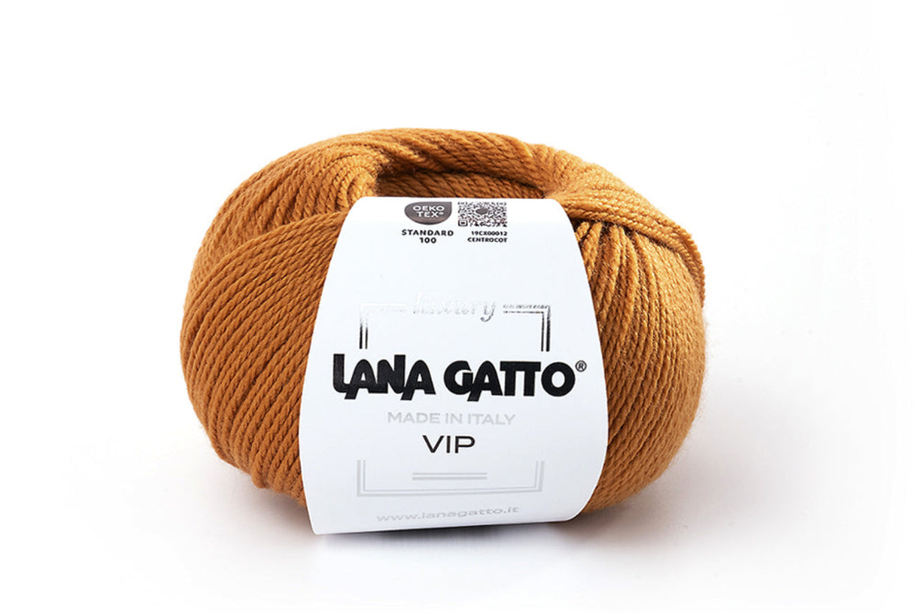 Premium Merino-Kaschmir-Wolle Lana Gatto Vip für Wintermode, Freizeitkleidung und Accessoires, 50 g | 200 m